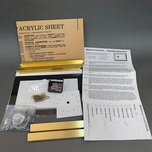 Business Card Clock Assembly Kit 11" x 7" - New in Box